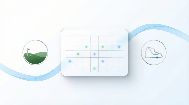 RDY Member — golf and racing booking calendar